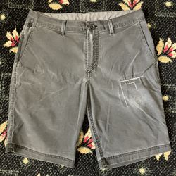 QUIKSILVER Hybrid Shorts Charcoal Grey Mens 31 Submersible Gray