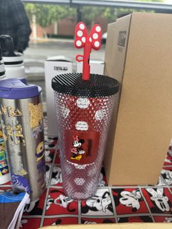 Disney Starbucks Tumbler with Straw - Walt Disney World Minnie Mouse
