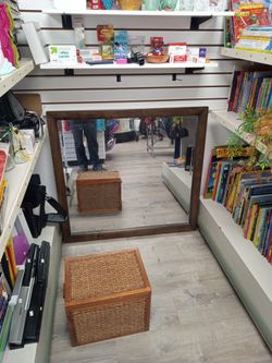 40 X 37" Mirror With Wooden Frame