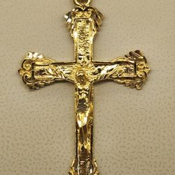 21K CRUCIFIX PENDANT, DIJE CRUCIFIJO