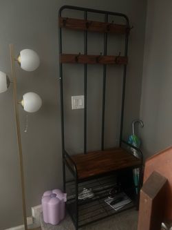 Entry way bench w/ hooks