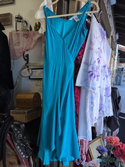 Diane von Furstenberg Silk Wrap Dress Size 8 Turquoise