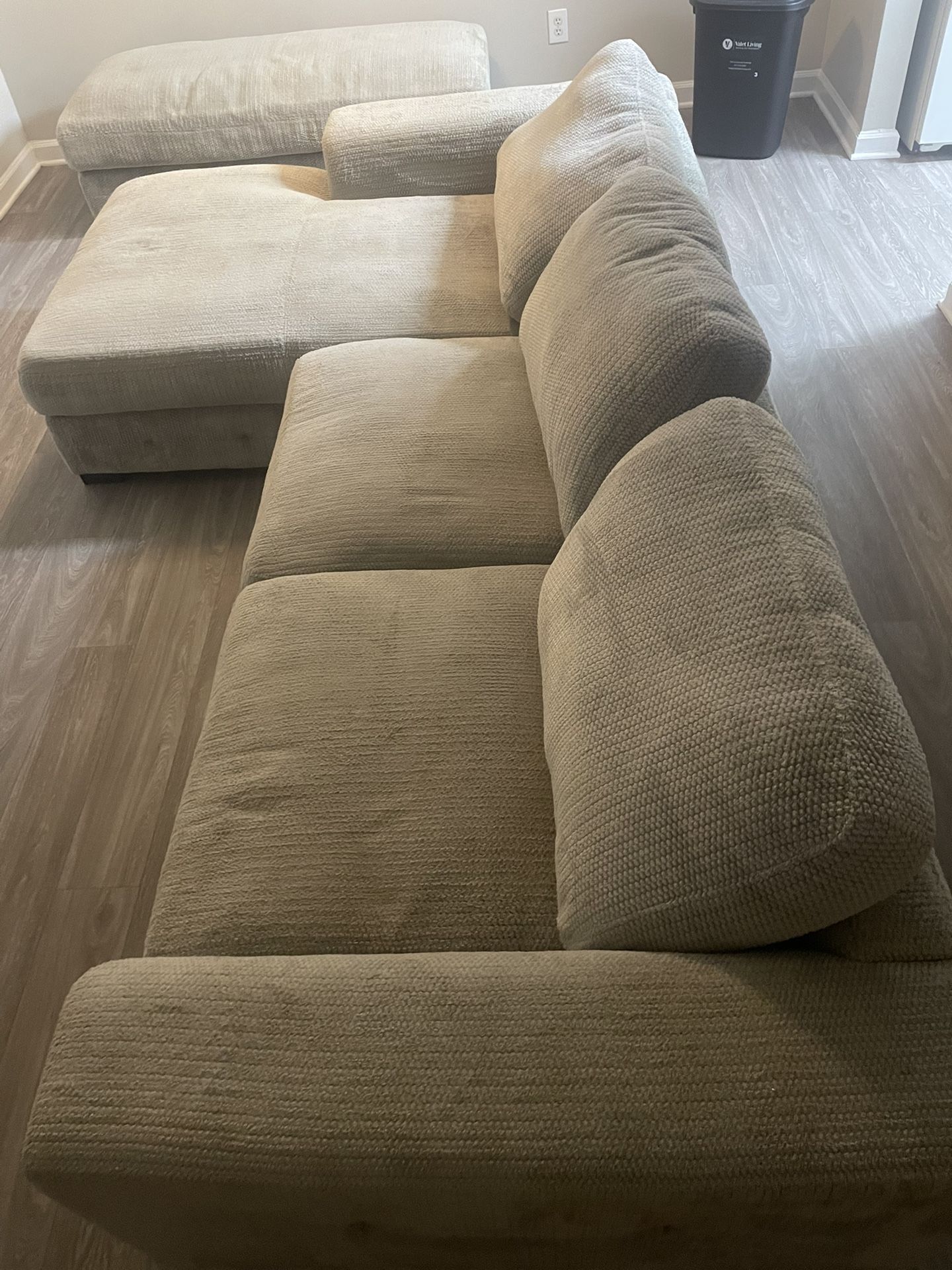 2 Piece Sofa With Ottoman (pick Up Only)
