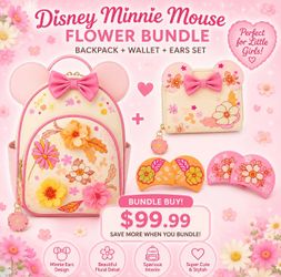 NWT Disney Minnie Mouse flower matching bundle