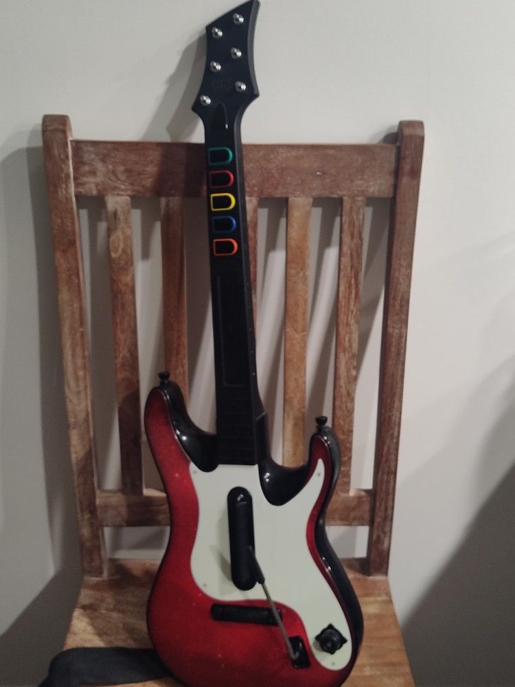 PS2 Guitar Hero Band Hero 5 Wireless Guitar Controller PS3 95893.805 No Dongle