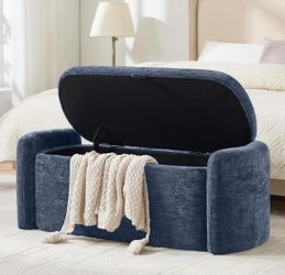 New-Upholstered Storage Ottoman Bench
