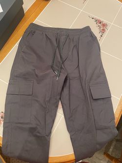 Men’s  Small Dark Gray Cargo Pants with Drawstring