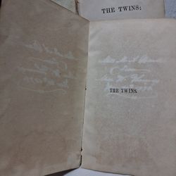 The Twins Or Sisterly Love 1878 Book ⭐RARE! 
