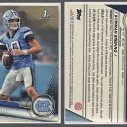 Drake Maye 2023 Bowman University Chrome