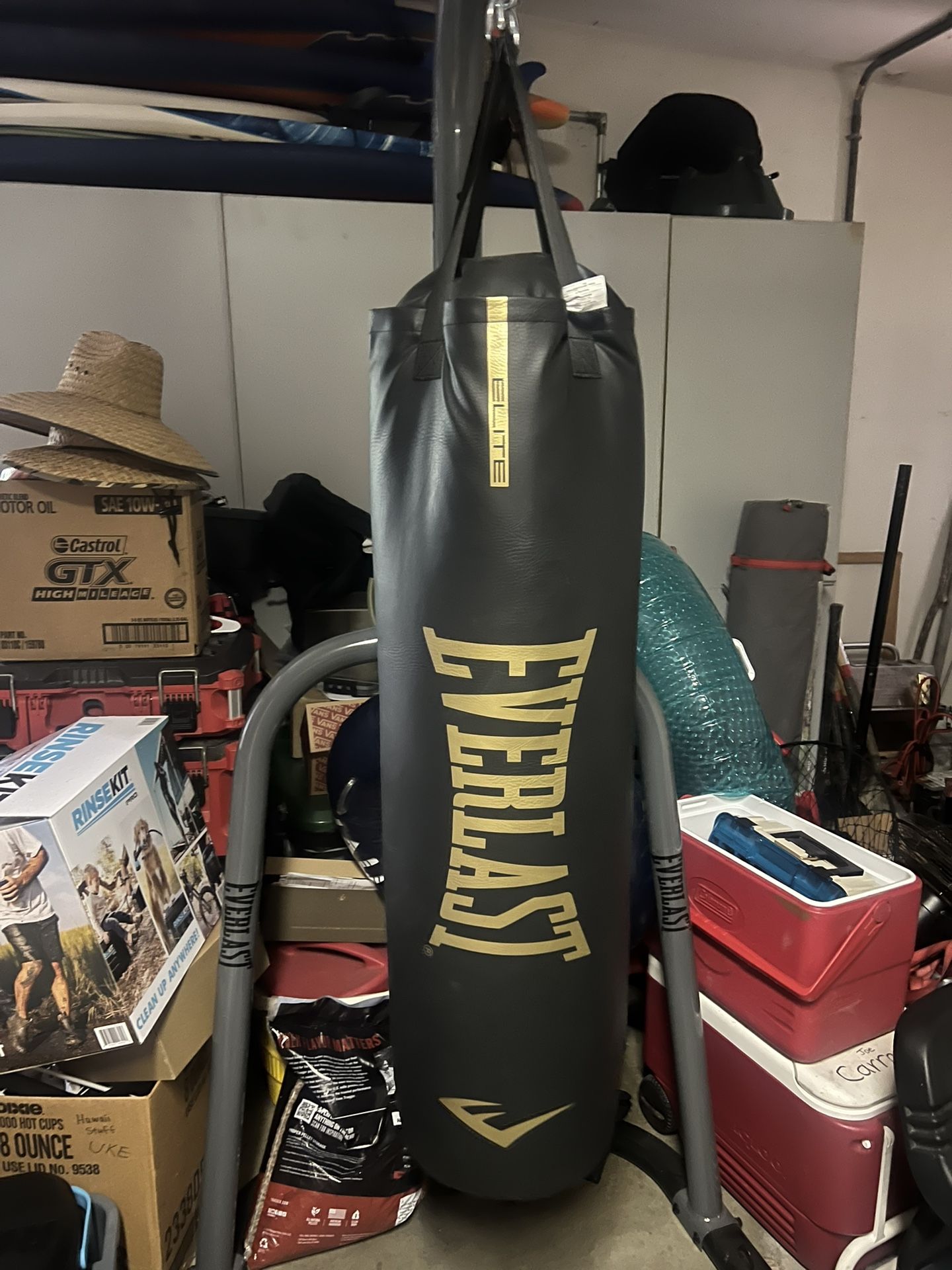 100 Lb Everlast Punching Bag and Stand