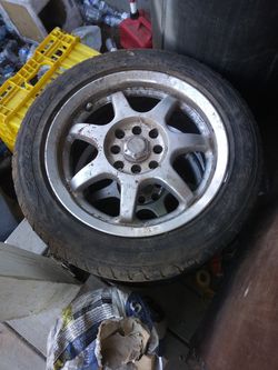 2 ONLY Mb se7en wheels and good year tires