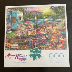 Aimee Stewart “The Family Campsite” Puzzle 1000 Pc New