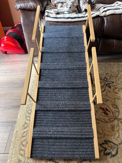 Dog ramp with rails