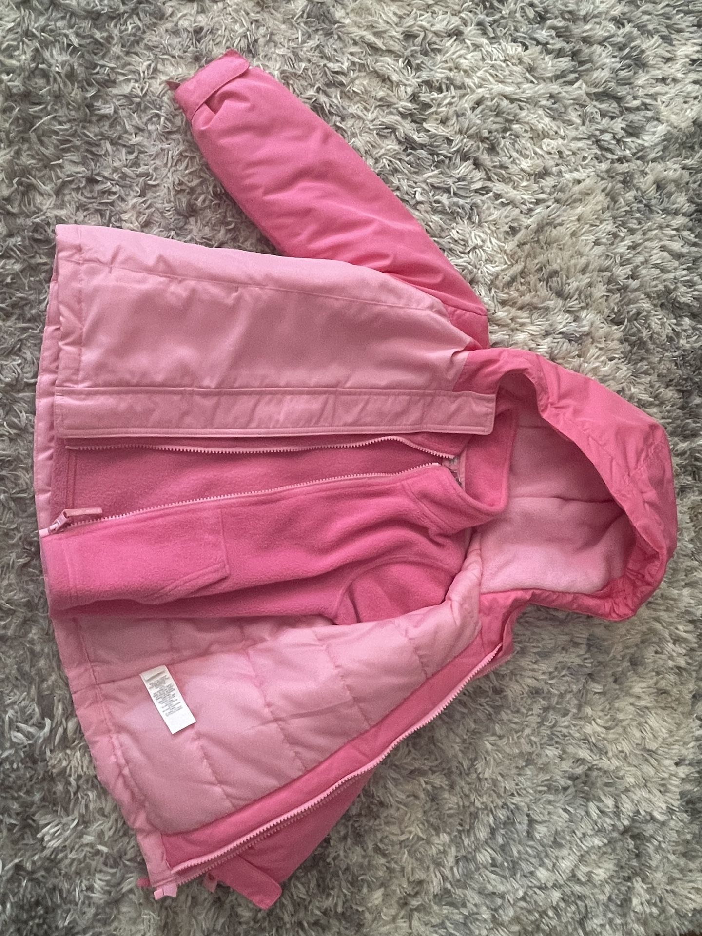 5T 2-n-1 Puffer Fleece Jacket