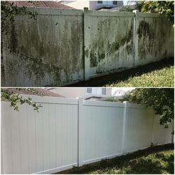 Fence And Concrete Cleaning