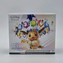 Pokemon Prismatic Evolutions elite trainer box 