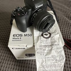 Canon M50 Mark 2 and EF-M 15-45mm Lens