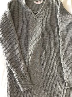 No boundaries sweater dress tunic knitted gray size medium women’s