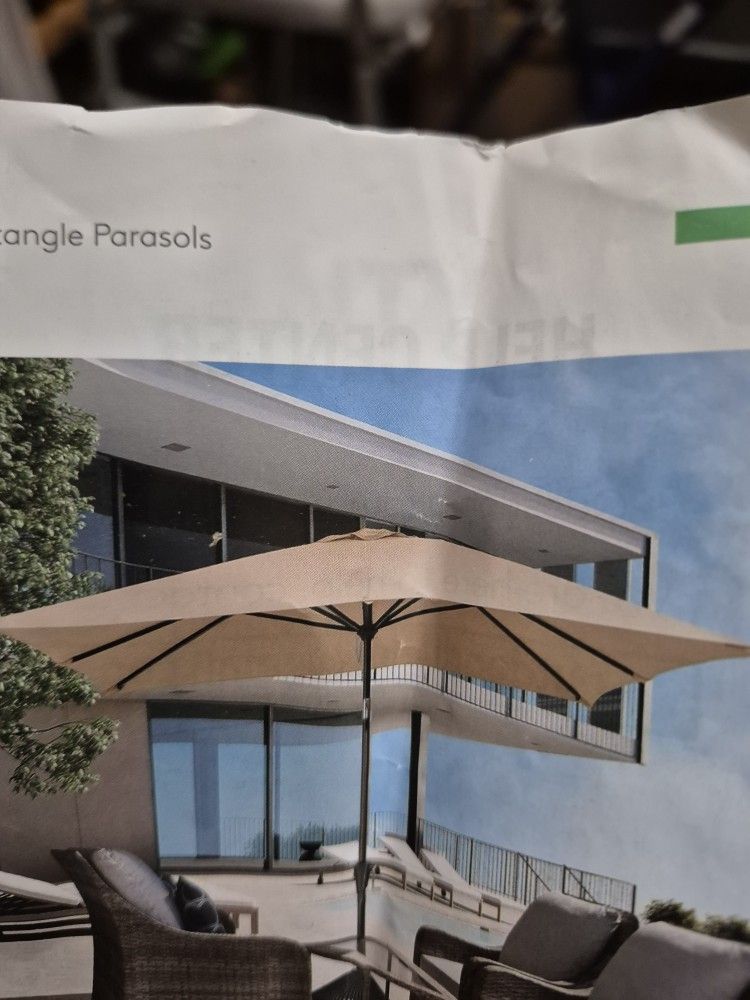 4 By 6 Patio Umbrella - Umbrella Only No Stand