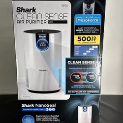Shark HP102 Air Purifier with True HEPA,White,Nano Seal(500SQ FT) Clean Sense IQ