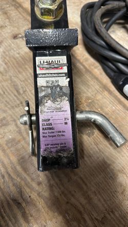 Trailer Hitch Ball and Pin and Wiring Adapter