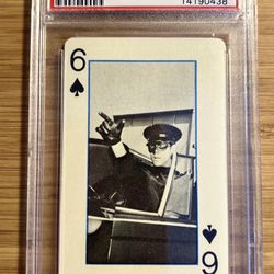 1966 Green Hornet 6 Of Spades PSA “9” MINT. “BRUCE LEE” ROOKIE CARD! 