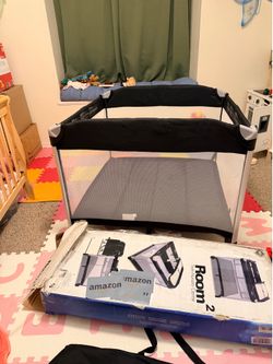 Used Joovy Room2 Playard & Twin Nursery Center Combo