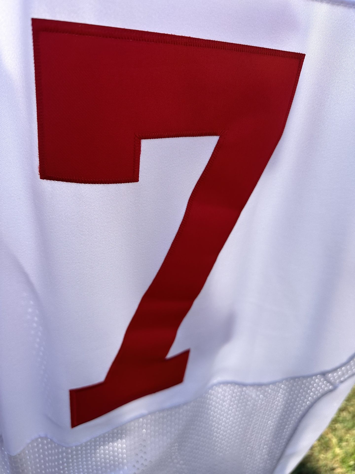 Nike Colin Kaepernick White Away 49ers Jersey On Field 48