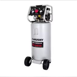 🆕 27 Gal.165 PSI Vertical Electric Oil-Free Quiet Auto/Workshop Air Compressor with Dual Gauges and 2-Quick Couplers