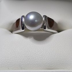 Genuine Akoya Pearl Ring Size 9 (New)