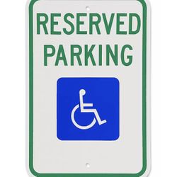 Reserved Parking Handicap Signs 2-c