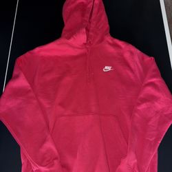 Nike Hot Pink Hoodie Size Large Pullover