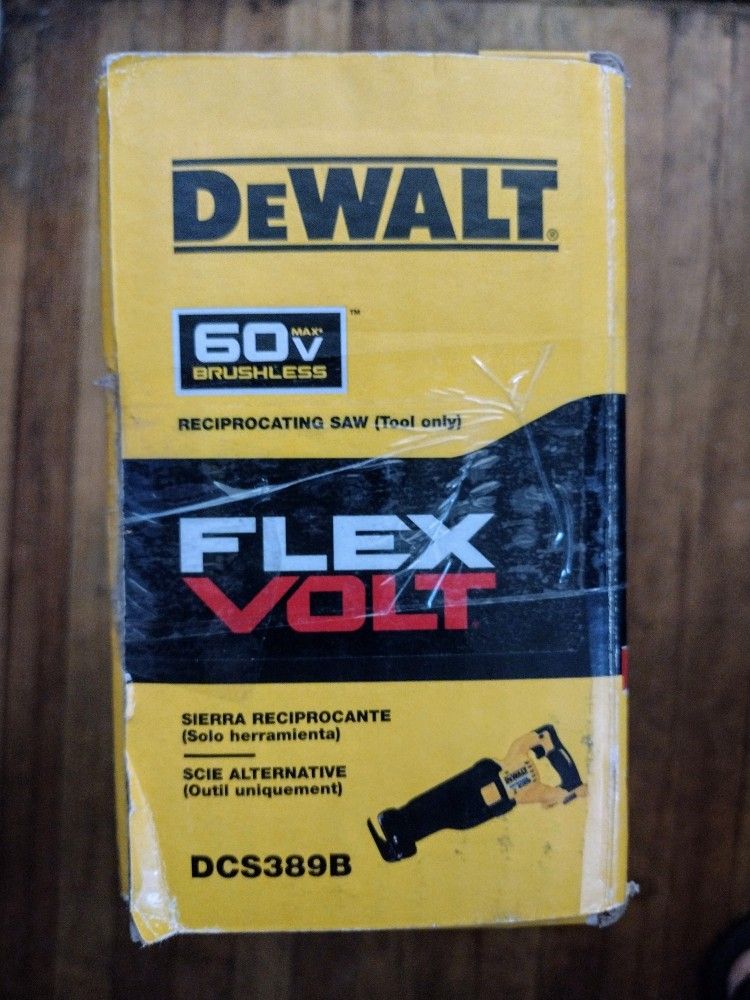 DeWalt FLEX VOLT 60V MAX Brushless Reciprocating Saw. $160