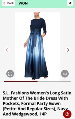 Womens Formal Dress Size 14p