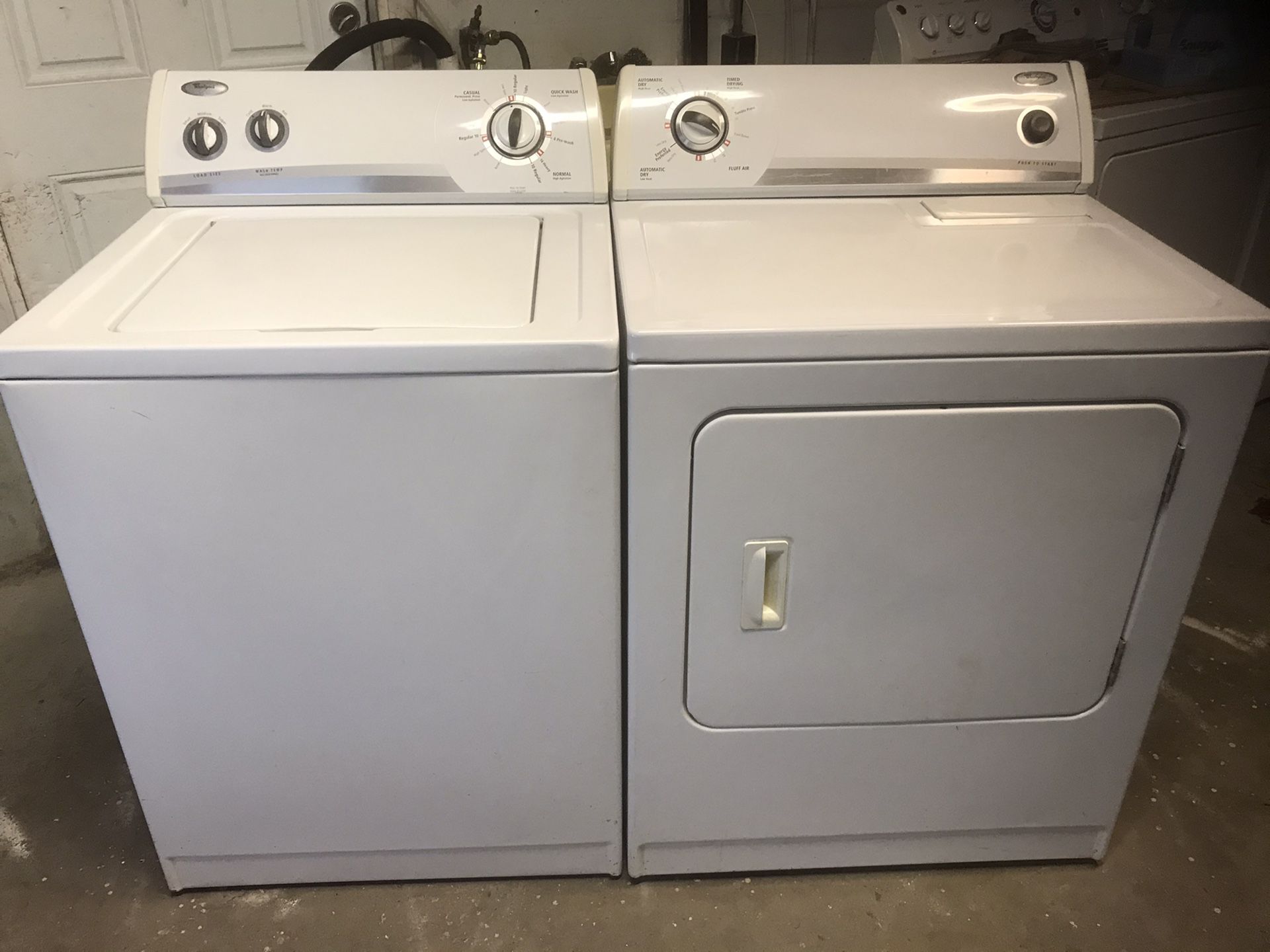 WHIRLPOOL WASHER AND DRYER FOR SALE
