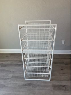 IKEA ANTONIUS Wire Basket Storage Unit – 5 Baskets