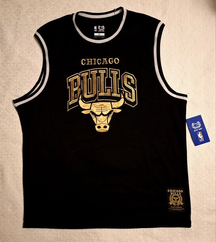 NBA CHICAGO BULLS GOLDEN EDITION STITCHED JERSEY