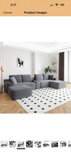 Sectional Couch - Grey