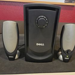 Dell Zylux A425 Computer Desktop Speakers +Subwoofer