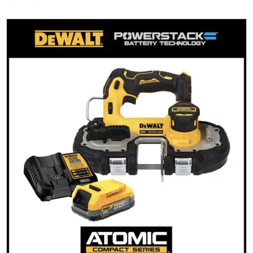 DEWALT ATOMIC 20V MAX* Brushless Cordless 1-3/4 in. Compact Bandsaw Kit for  Sale in San Antonio, TX OfferUp