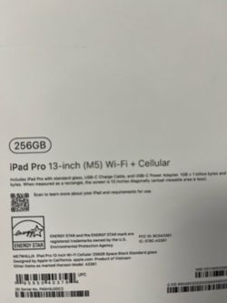 Apple Ipad Pro 13” M5 256GB