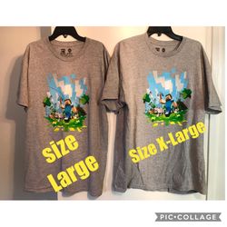 Mens size Minecraft Shirts