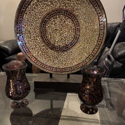 Complete 3-Piece Mosaic Home Decor Set (Like New)