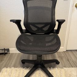 Bayside Ergonomic Black Office Chair with Mesh Seat - Barely Used