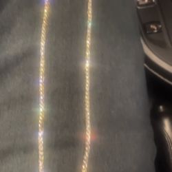 18k Gold Bonded (Plated) Level 5A CZ Tennis Chain 