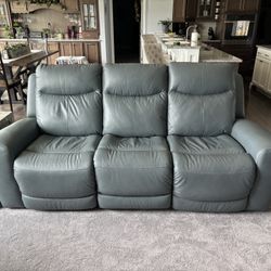 Ashley Leather Reclining Sofa & Loveseat