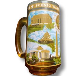 Vintage 1970s Scenic Washington D.C. Glass Mug