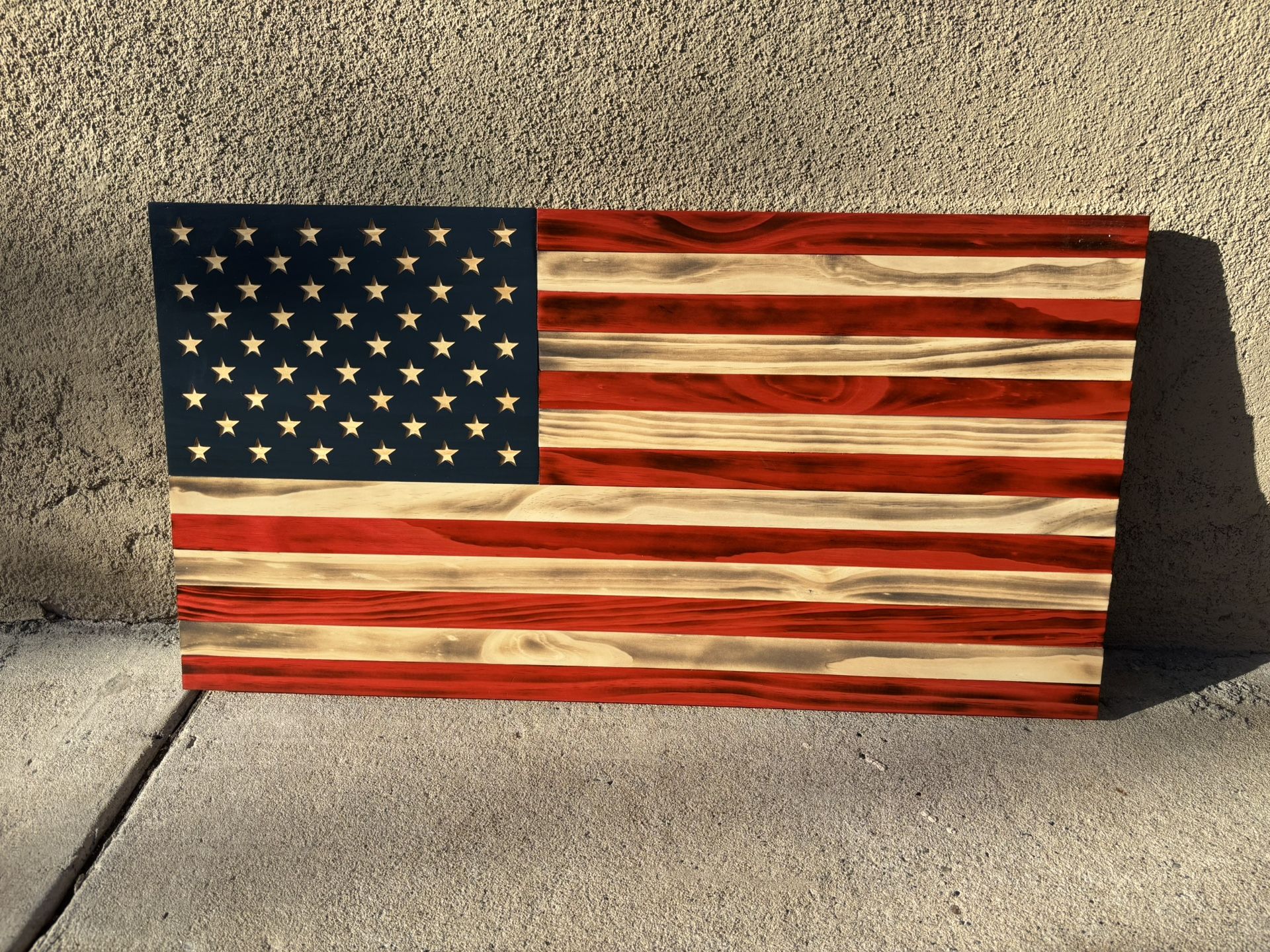 American Flag Custom Wood Display