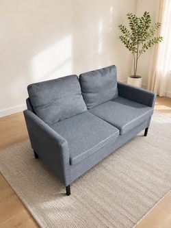 51" W Loveseat Sofa, Modern Love Seat Couches for Living Room, Bedroom, Apartment, Office, With Removable Cover