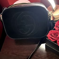 GG Suede Crossbody